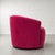 Postmodern Pink Swivel Lounge Chair / Armchair in the Style of Vladimir Kagan, C. 1980's For Sale In New York - Image 6 of 9