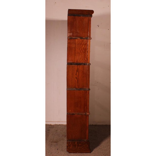 Wood Oak Bookcase with Drawer by Globe Wernicke For Sale - Image 7 of 10