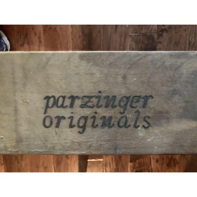 Parzinger # 161 Mid-Century Modern Laquered Mahogany & Maple Dining Table For Sale - Image 9 of 12