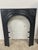 Late 19th Century Cast Iron Antique Fireplace + Insert With Beaded Arch & Rosette Cover 27" X 23" For Sale - Image 4 of 7