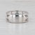 0.68ctw Sapphire Diamond Ring 18k White Gold Band Size 6.75 Stackable For Sale - Image 4 of 8