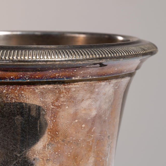 Mid 20th Century Spain Neoclassical Silver Ice Bucket For Sale - Image 9 of 15