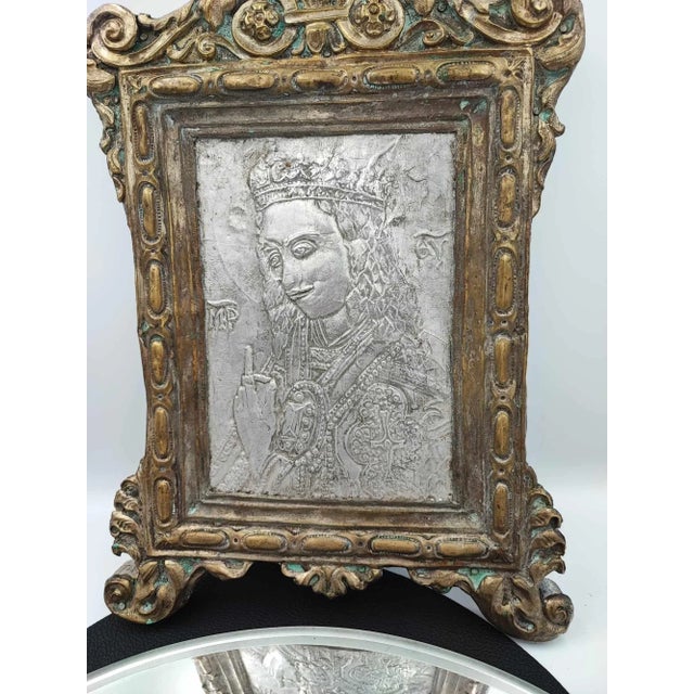 Icon of the Mother of God in the 19th century, dimensions: height 32.5 cm, width 23.3 cm, depth 2.7 cm.