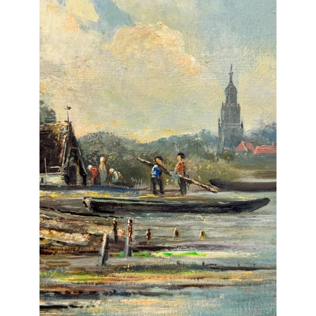 Hendrik (Henk) Jan Ten Cate (Netherlands, 1867 - 1955) Dutch Logging Scene For Sale - Image 4 of 5