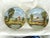 Early 20th French Saint Amand Campaign Plates With Rural Landscape: Mill, Pond, Bird Flight and Farm- a Pair For Sale - Image 13 of 13