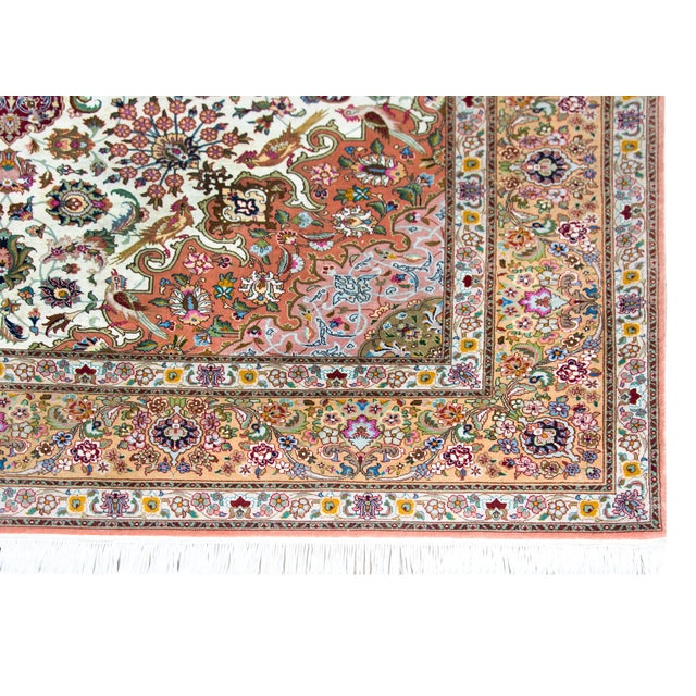 Vintage Persian Tabriz Rug For Sale - Image 10 of 13