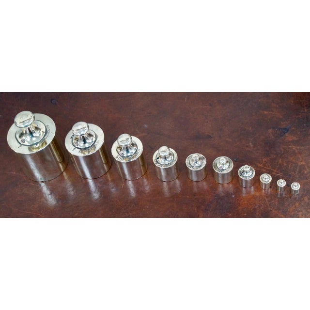 Antique Italian Brass Weights, Set of 10 For Sale - Image 3 of 10