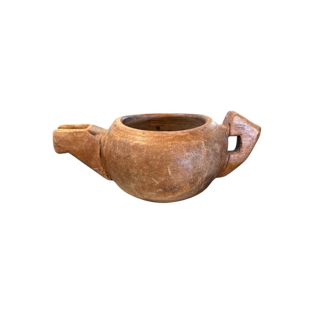 Rustic 1930s Wooden Tea Pot For Sale - Image 3 of 6