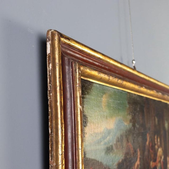 Italian School, Jacob asks Laban for Rachel's hand in marriage, Oil on Canvas For Sale - Image 9 of 11