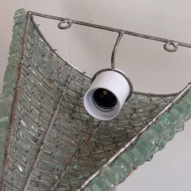 1960s Italian Large Green Glass Sconces - a Pair For Sale - Image 9 of 9