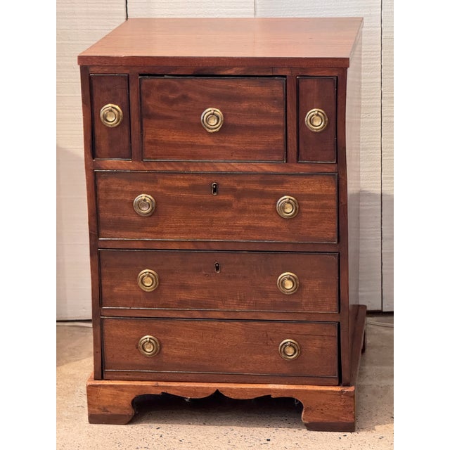 Early 19th Century Small English Mahogany Chest For Sale - Image 4 of 11
