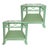 Bring timeless Palm Beach style into your home with this beautifully refinished vintage rattan side tables. Featuring a...