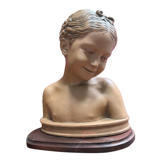 Late 19th Century French Terracotta Bust of "La Rieuse" After Jean-Baptiste Pigalle For Sale