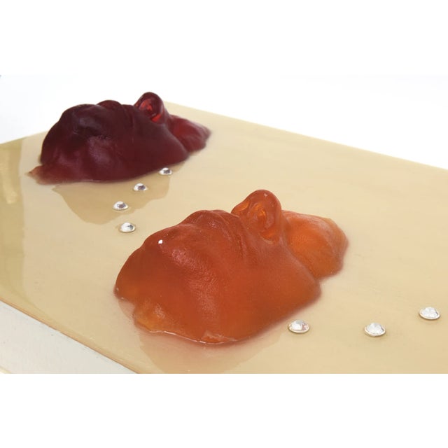 Donna Lee Steffens Mixed Media Resin Buddha Art Ttitled "The Conversation Starts Here" For Sale - Image 4 of 11