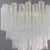 Gold Murano Clear Glass Tronchi Chandelier, 1990s For Sale - Image 8 of 11