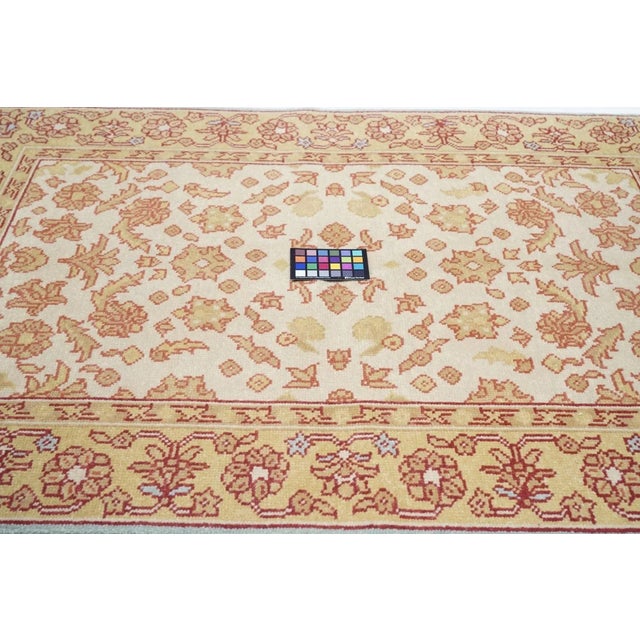 Oushak Rug 4' X 6' For Sale - Image 10 of 12