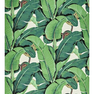 Sample - Hinson for The House of Scalamandré Hinson Palm Wallcovering, Green For Sale