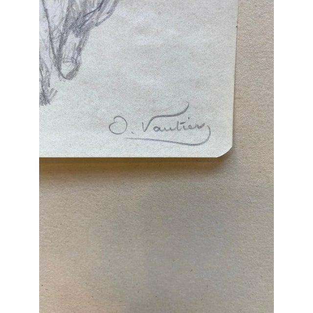 Otto Vautier, L'habillage, 1910, Pencil on Paper For Sale - Image 3 of 7