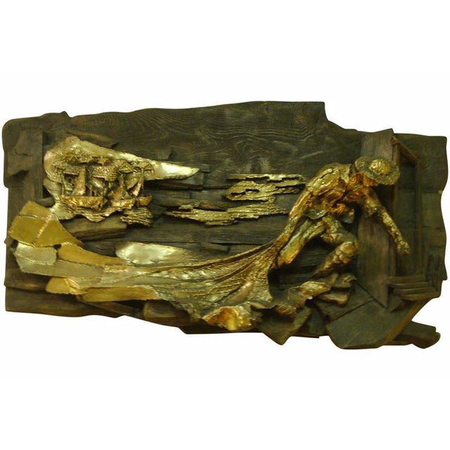 Finesse Originals Fisherman Wall Sculpture Chairish