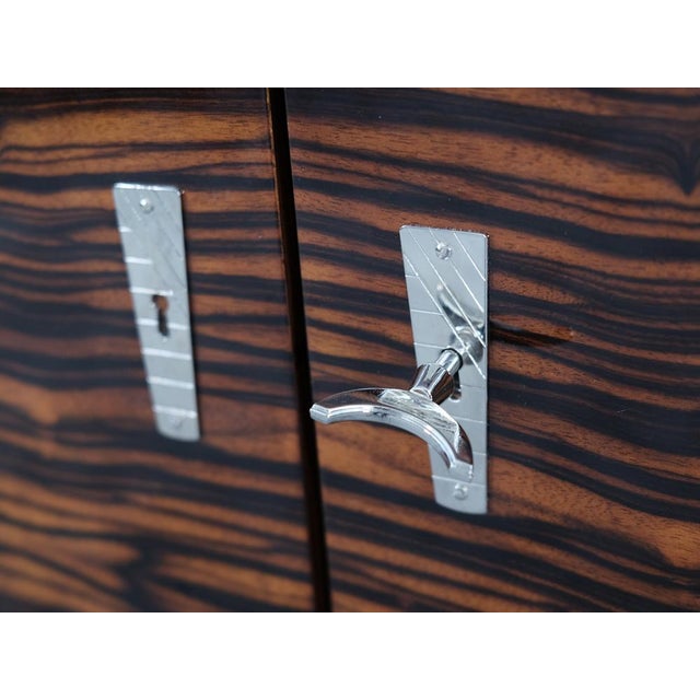 Mid-Century Modern Large Mid-Century Sideboard in Makassar, 1940s For Sale - Image 3 of 12