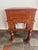 Early 20th Century Primitive Moorish Hand Carved Wooden Latticework Side Table For Sale - Image 4 of 12