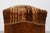 Brown Art Deco Walnut Ottoman with Velvet Upholstery, Italy, 1920s For Sale - Image 8 of 13