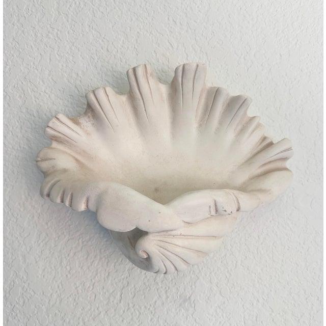 Serge Roche Style Clam Shell Wall Pockets - A Pair For Sale - Image 12 of 13