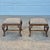 This is a timeless and versatile pair of vintage Queen Anne style walnut footstools or ottomans. They can be tucked under...