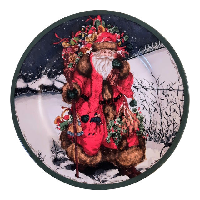 Old Saint Nick Santa Plate For Sale