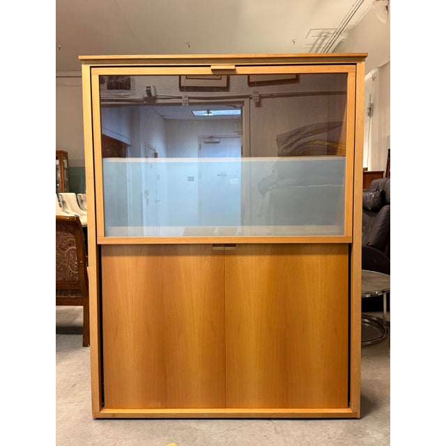 Antonio Citterio Antonio Citterio for B&b Italia Maxalto Modus Wood Cabinet, Vintage For Sale - Image 4 of 12