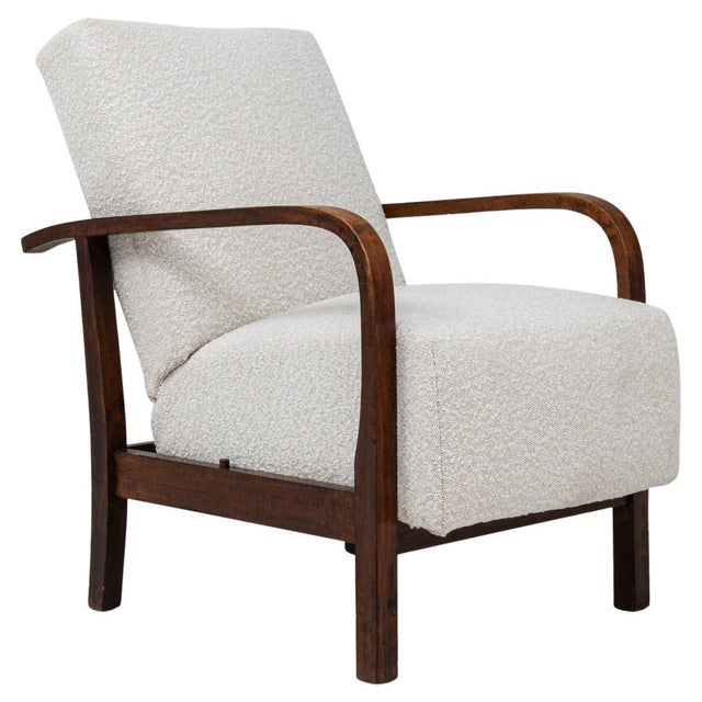 20th Century Czech Reclining Upholstered Armchair For Sale - Image 15 of 18