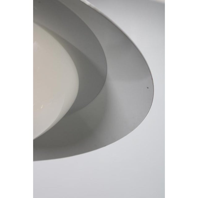 Mid-Century Czechoslovak Orange Opaline Glass Pendant Lamp, 1970s For Sale - Image 12 of 17