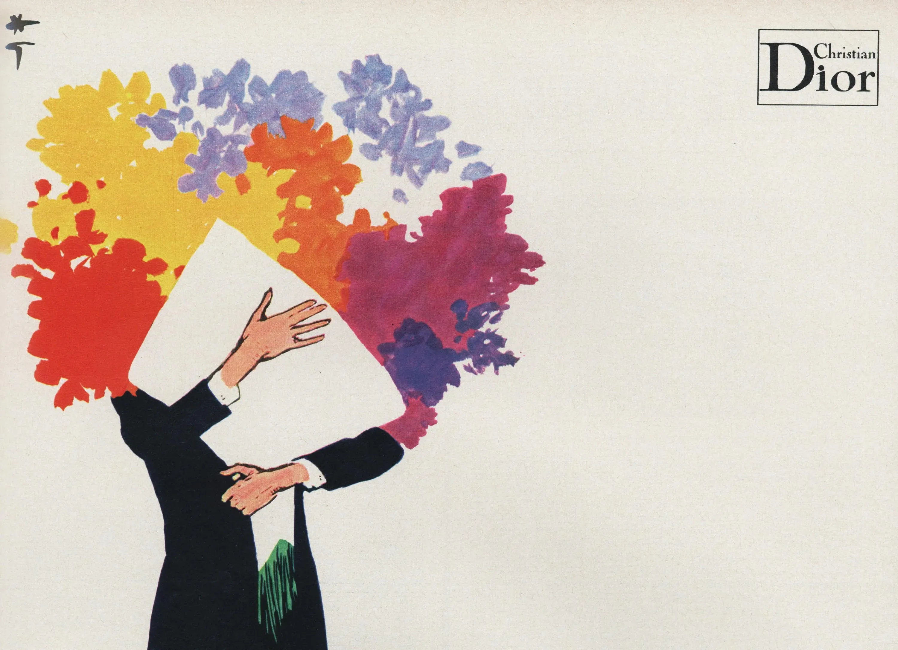 1970 French Dior Perfume Advertisement Print | Chairish