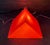 Plastic Postmodern Orange Prism Shape Floor or Table Lamp from Heico, 1980s For Sale - Image 7 of 18