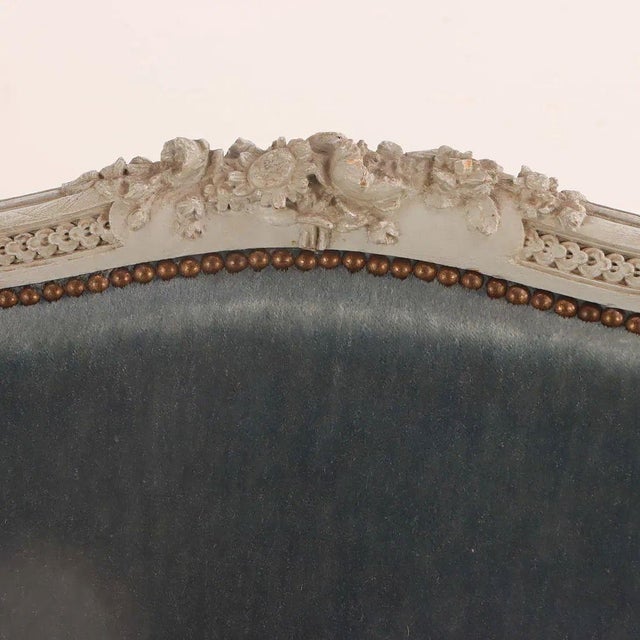 Wood Pair of Louis XVI-style (Neoclassical) French Arm Chairs, Late 19th Century For Sale - Image 7 of 8