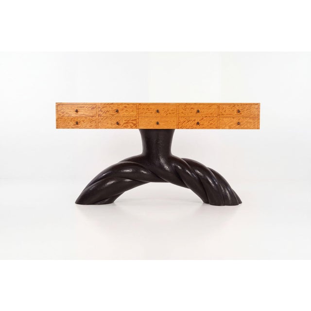 Postmodern Wendell Castle Twisted Buffet Console Table, 1990 For Sale - Image 3 of 12