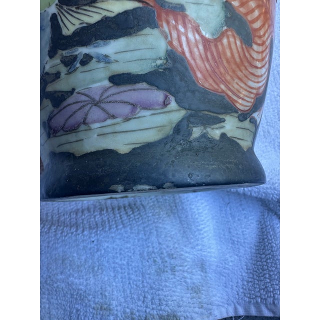 Early 20th Century Large Early 20th Century Chinese Famille Noir Porcelain Urn For Sale - Image 5 of 12