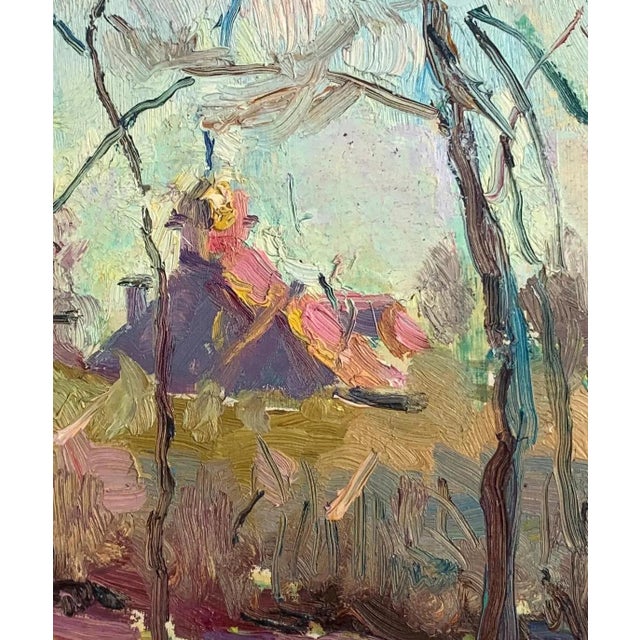 Socialist Realism Oil Painting, Ukrainian Artist Sokolovsky, 1960s 23-19 For Sale - Image 4 of 6