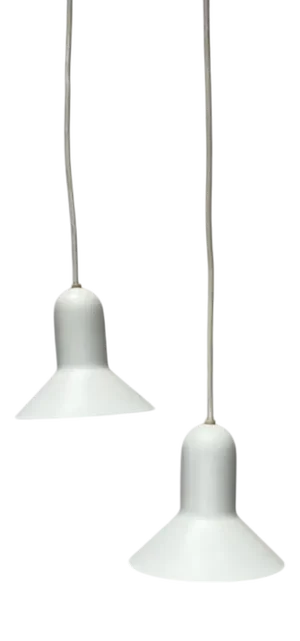 Mid-Century Modern Danish Space Age Model Confetti Pendant Lamps by Claus Bondrup and Torsten Thorup for Focus, 1960s, Set of 2