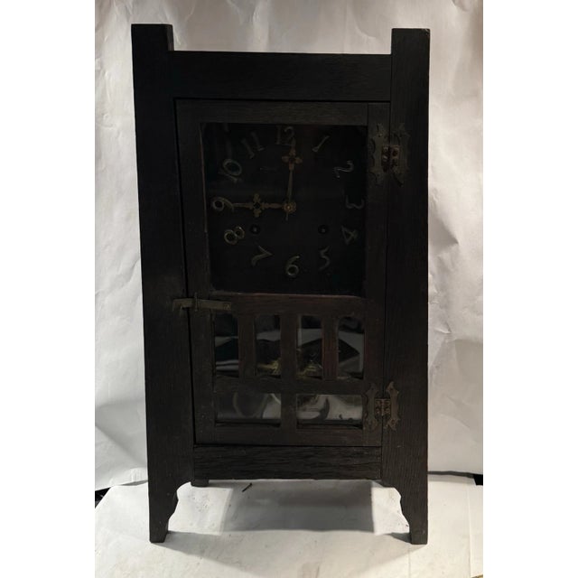 Antique New Haven Mission Style Parlor Mantel Clock- “Santa Clara” Model For Sale - Image 9 of 9