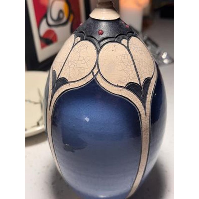 Andy Smith Lidded Raku Pottery Vessel, From the Rubin Collection, North Carolina For Sale - Image 12 of 12