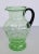 Early 20th Century Large Vintage Green Czech Art Glass Pitcher For Sale - Image 5 of 5