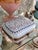 Beautiful antique pale blue opaline glass box // Napoleon III era // 1850-1870 // hand-enameled boule de savon hinged box // collectible For Sale - Image 10 of 15