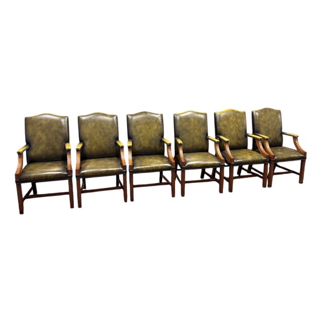 English Chesterfield President Chairs, Set of 6 For Sale