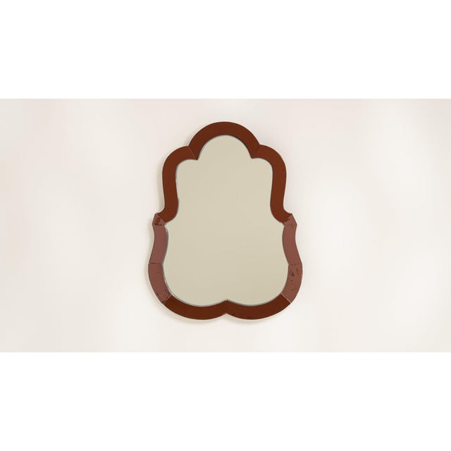 19th Century France Brown Wood Mirror For Sale In Greensboro - Image 6 of 8
