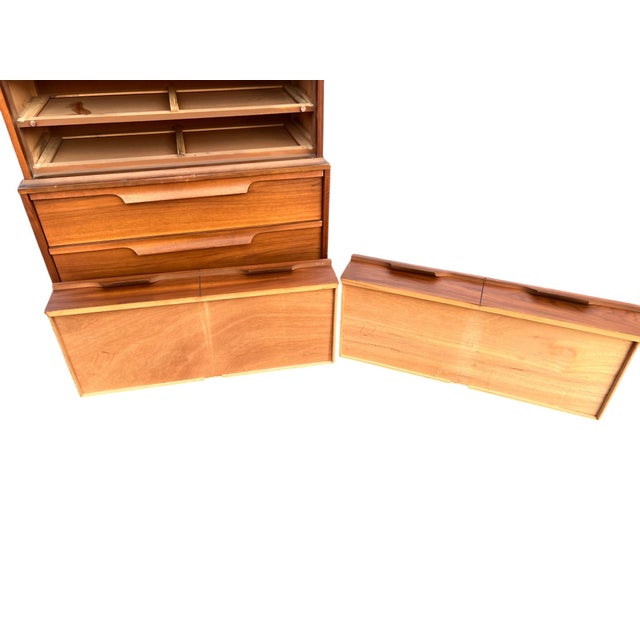 Mid 20th Century Johnson Carper High Chest Laminate Top, Attributed For Sale - Image 13 of 14