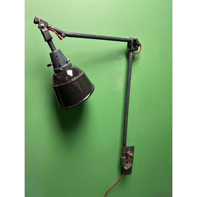 Vintage Wall Mounted Task Lamp by Curt Fischer for Midgard, 1930s For Sale - Image 6 of 11