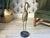 Brass Vintage Mid-Century Modern Hollywood Regency Bronze Brass and Marble Crane Bird Figure Statue Sculpture For Sale - Image 8 of 10