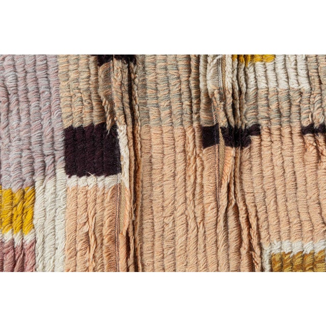 Mauve Swedish Rya Rug by Laila Karttunen Doris Leslie Blau Collection For Sale - Image 8 of 10