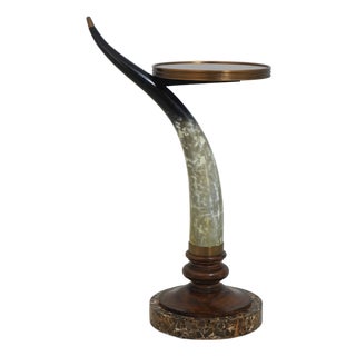 Maitland Smith Burl Wood Horn Occasional Table For Sale